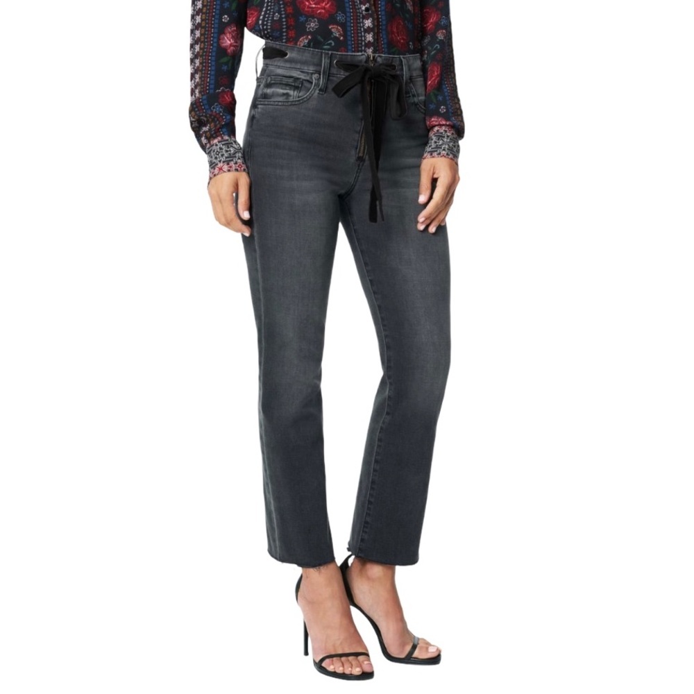 Joe’s Jeans Velvet Trim High Waist Crop Bootcut J